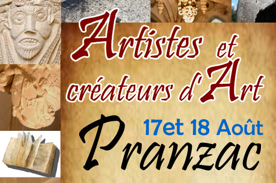 Affiche PRANZAC dévoile son PATRIMOINE et ses ARTISTES